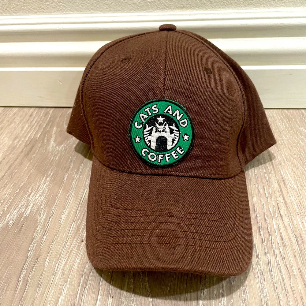 🤎 ☕️ 🐈‍⬛ NWOT ‘Cats & Coffee’ Brien baseball hat